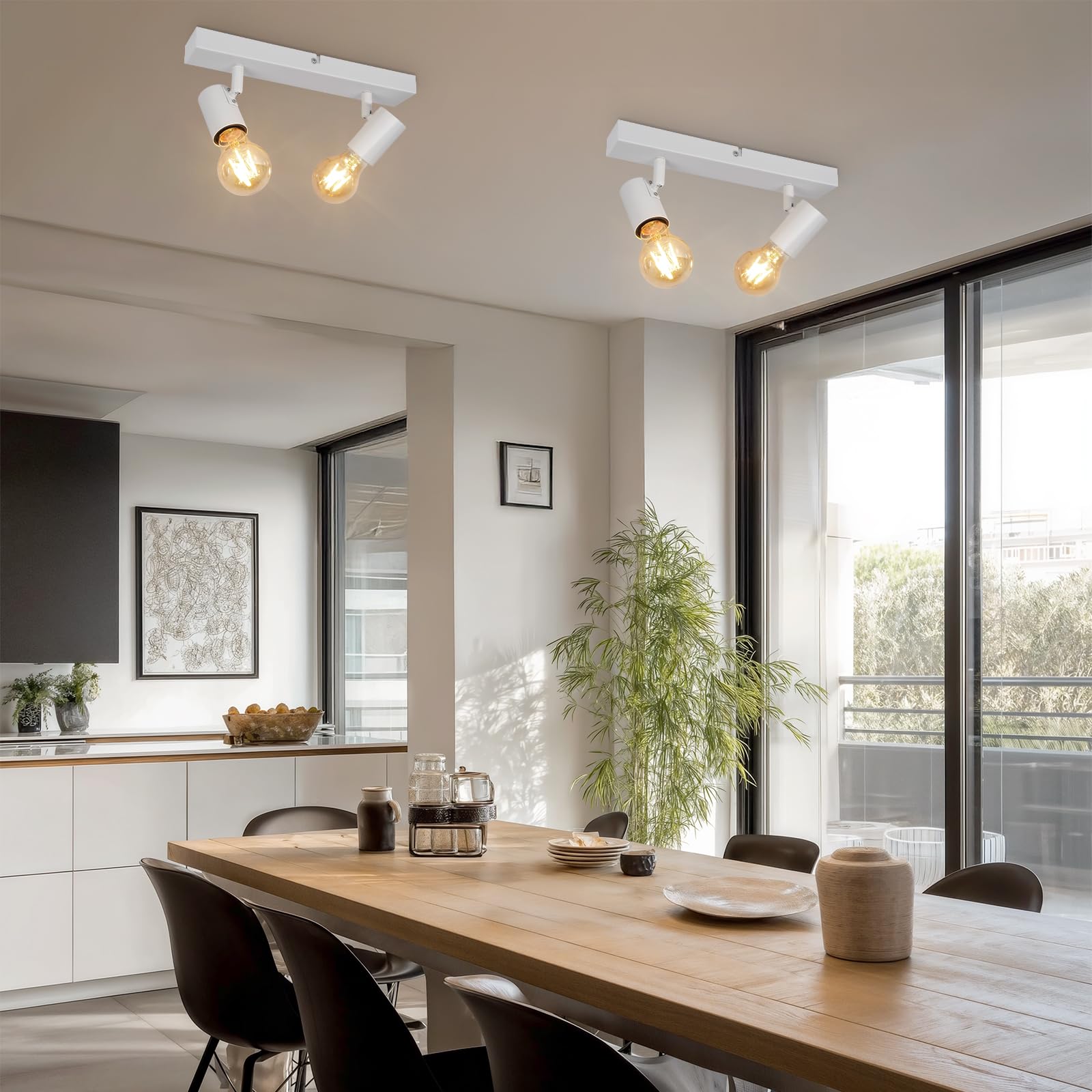 Ceiling / Wall Light, Kimjo Ceiling Light with 2 Adjustable and